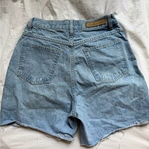 Vintage light washed jean shorts